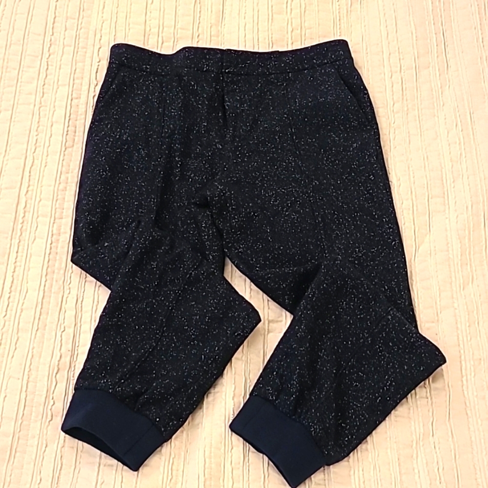 NWOT Club Monaco Wool Blend Speckled Jogger Trousers Dark Blue Size 6